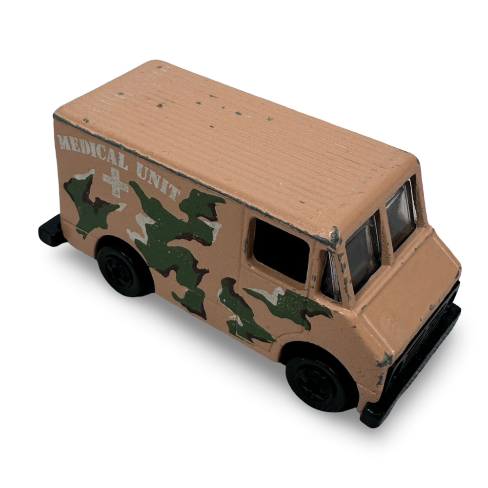 Vintage Hot Wheels Action Command Combat Medic Medical Unit Van 1976 Desert Camo